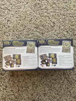 2 Pokemon Scarlet & Violet Surging Sparks Elite Trainer Boxes - Image 2