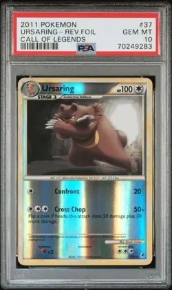 PSA 10 URSARING 37 REVERSE FOIL CALL OF LEGENDS POKEMON - Image 1