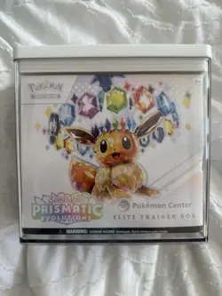 Prismatic Evolutions Pokemon Center Elite Trainer Box ETB Factory Sealed W/Case - Image 1