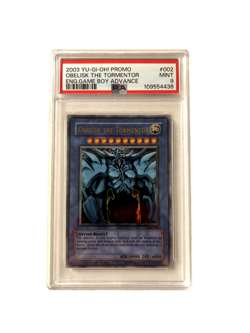 Yu-Gi-Oh! Obelisk The Tormentor Game Boy ADV Ultra Rare Promo GBI-002 PSA 9 Mint - Image 1