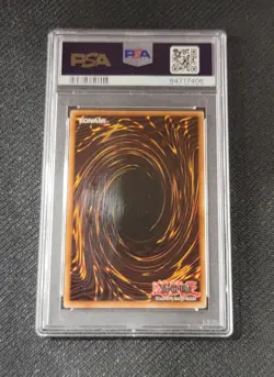 YGO Gemini Elf Secret Rare Unlimited Reverse Foil Misprint LON-000 PSA 10 - Image 2