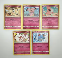 Pokemon Fairy type bundle X10 cards LP cuties pink clefairy swirlix #89 - Image 4