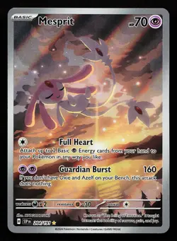 Mesprit 204/191 Illustration Rare Surging Sparks Pokemon Card - Image 1