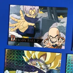 2001 DBZ Dragon Ball Z ArtBox Prism Lot of 4 Foil Holo Cards P-04 06 07 08 - Image 2