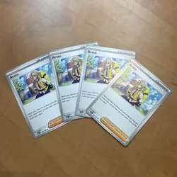 4x Arven - 166/198 - Scarlet Violet - Trainer Playset - 186/197 - Pokemon Card - Image 1