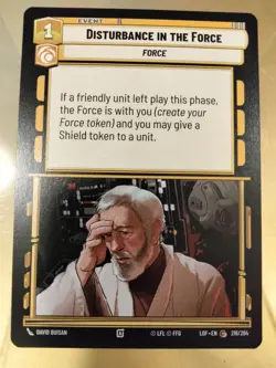 Star Wars Unlimited LotF Card LOF718 Disturbance In The Force NM/B - Image 1