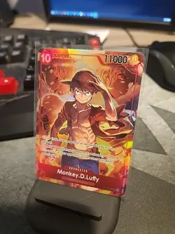 Promo One Piece CARD Treasure Booster Monkey.D.Luffy ST10-006 SR New - Image 2