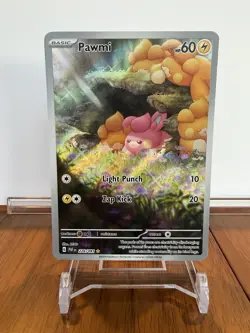Pokemon Pawmi Sir TCG Illustration Rare Card 226/091 Paldean Fates - Image 1