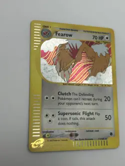 Pokemon TCG Fearow Expedition Base Set Holo Rare Card 11/165 MP 2002 - Image 3