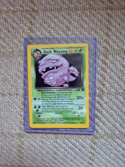 Pokemon Dark Weezing Holo Card 14/82 Team Rocket 60HP 1999-2000 - Image 1