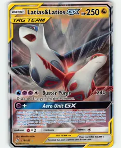 Latias & Latios GX SM - Team Up, card number 113/181 in NM condition. - Image 1