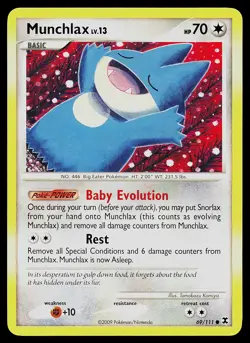Pokemon Card - Munchlax Rising Rivals 69/111 Common - Image 1