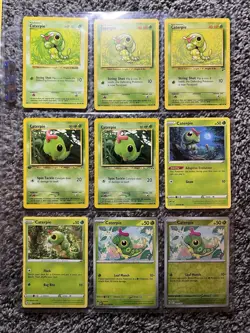 Caterpie POKEMON Card Lot LP-NM, Shadowless & 1st Edition - Image 4