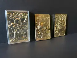 1999 Pokemon Burger King 23K Gold- Cards - Lot of 3 (Mewtwo, Poliwhirl, Togepi) - Image 2