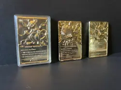 1999 Pokemon Burger King 23K Gold- Cards - Lot of 3 (Mewtwo, Poliwhirl, Togepi) - Image 3