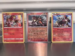 Pokemon Card Entei Lot (3 cards) - Image 1