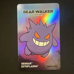 Pokemon Center x Bear Walker Gengar Skateboard Card: 0805/1250 - Image 1