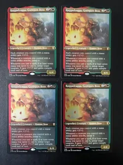 MTG- Raggadragga, Goreguts Boss x4 - Baldur's Gate Etched FOIL - Image 1