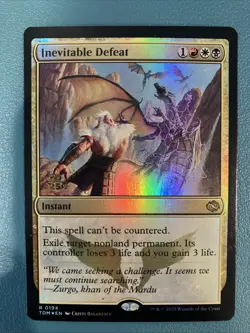 Inevitable Defeat - Foil - Prerelease Promo NM, English MTG Dragonstorm: Promos - Image 1