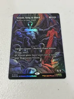 Venom King in Black Borderless 0022 MTG Mythic FOIL!! - Image 1