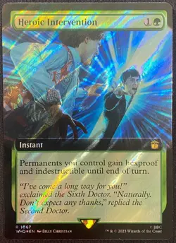 mtg magic heroic intervention heroique FOIL surge extended borderless ENGLISH - Image 1