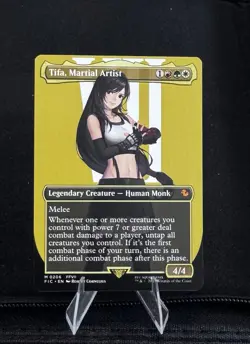 1x Tifa, Martial Artist, Borderless Art, Regular, 206, Final Fantasy, MTG NM - Image 2