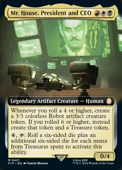 Near Mint x 1 Mr. House, President and CEO - Extended Art Fallout Variants - Image 1