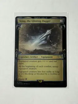 Sting Glinting Dagger Showcase Scrolls Foil LTR 701 (MTG Lord of the Rings 2023) - Image 1