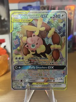Mega Lopunny & Jigglypuff GX 226/236 Pokemon Cosmic Eclipse Alternate Art - Image 1