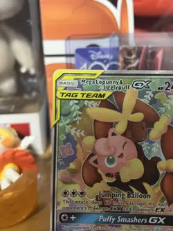 Mega Lopunny & Jigglypuff GX 226/236 Pokemon Cosmic Eclipse Alternate Art - Image 3