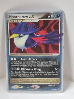 Honchkrow LV.X Holo Ultra Rare Secret Wonders Pokemon TCG 132/132 - Image 1