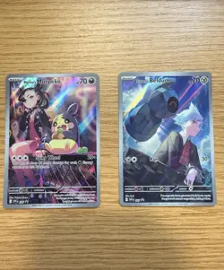 Pokemon Marnie's Morpeko 206 Steven's Beldum 207 Scarlet Violet Black Star Promo - Image 1