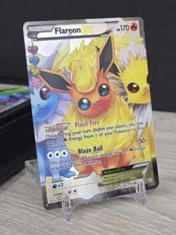 Pokemon Card TCG Flareon EX Full Art RC28/RC32 Generations Radiant Collection - Image 1