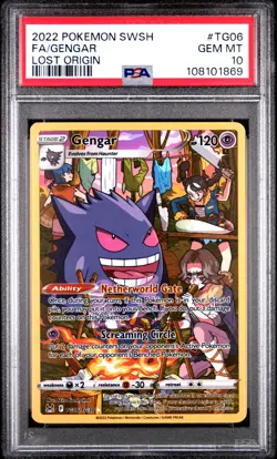 Gengar TG06/TG30 PSA 10 Gem Mint Lost Origin Trainer Gallery Pokemon Full Art - Image 1