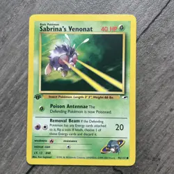 Pokemon Card Gym Heroes 96/132 SABRINA'S VENONAT common 1st Edition Near Mint 1X - Image 1