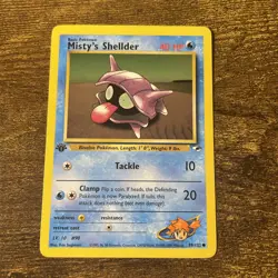 Misty's Shellder ~ NM Near Mint 1st Edition Gym Heroes 89/132 Pokemon TCG 1X - Image 1