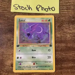 Team Rocket 1st Edition Zubat 70/82 - Pokemon 2000 WOTC - Near Mint NM 1X - Image 1