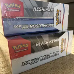 Pokemon Black Kyurem/Melmetal EX And Reshiram/Archaludon Collection Box Bundle - Image 1