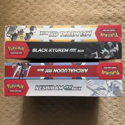 Pokemon Black Kyurem/Melmetal EX And Reshiram/Archaludon Collection Box Bundle - Image 4