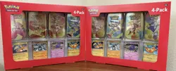2 Pokemon TCG 151 Mini Tins 4 Pack + 4 Promos SEALED Sams Club Exclusive NEW - Image 1