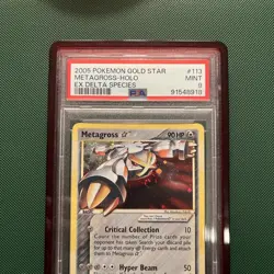 Pokemon Metagross Gold Star Holo Psa 9 Ex Delta Species Swirl #113 2005 - Image 4
