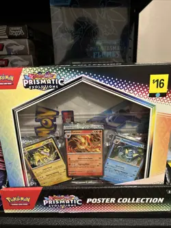 Pokemon TCG: Prismatic Evolutions - Poster Collection Sealed Lot Of 6 W/ Display - Image 1