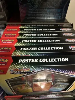 Pokemon TCG: Prismatic Evolutions - Poster Collection Sealed Lot Of 6 W/ Display - Image 2