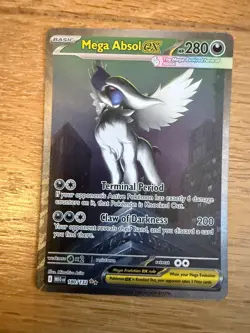 Pokemon TCG Mega Evolution Mega Absol Ex 180/132 Special Illustration Rare NM - Image 1