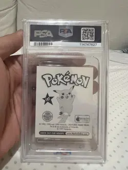 1999 Merlin Pokemon Sticker Psa 9 Gengar - Image 2