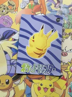 Pokemon Anime Collection Pocket Monsters Vintage Vending Machine Holo sticker - Image 4
