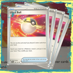 4x Pokemon TCG SV1: Base Set Ultra Ball 196/198 NM Playset - Image 1