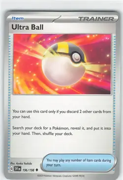 4x Pokemon TCG SV1: Base Set Ultra Ball 196/198 NM Playset - Image 2