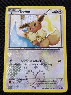 Eevee RC14/RC25 Legendary Treasures Radiant Collection Reverse Holo Pokemon LP - Image 1