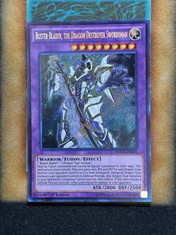 Yugioh Buster Blader, The Dragon Destroyer Swordsman BOSH-EN045 Secret 1st LP - Image 1